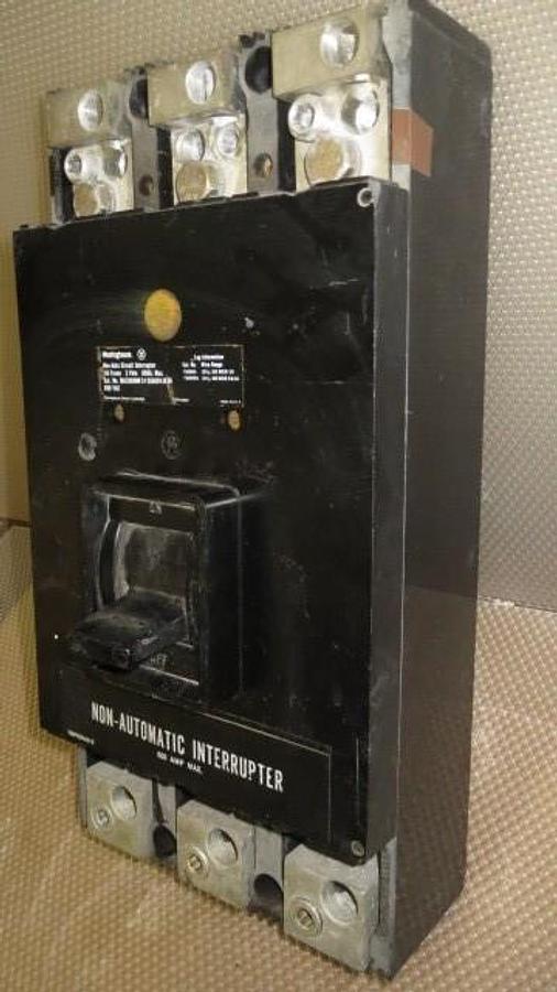 Used WESTINGHOUSE MA FRAME BREAKER 800 AMP 600 VAC 3 POLE MODEL MA3800NW **WARRANTY**