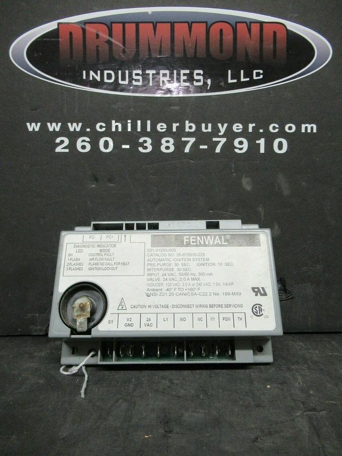 Used FENWAL IGNITION CONTROL MODULE 031-01283-000 / 35-615910-225 24 VAC