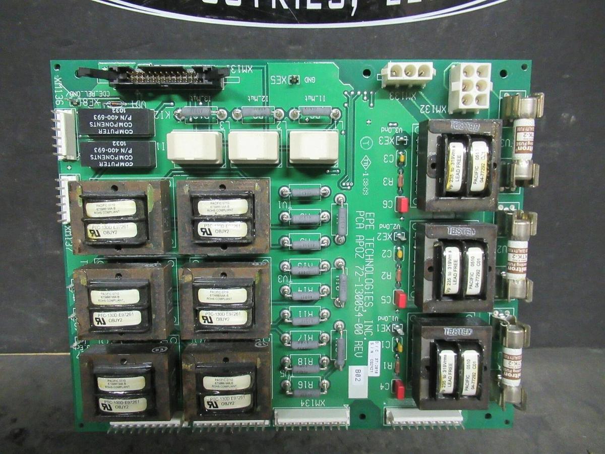 Used EPE TECHNOLOGIES PCA APOZ 72-130054-00 REV B02 CIRCUIT BOARD 62-130054-00 REV A
