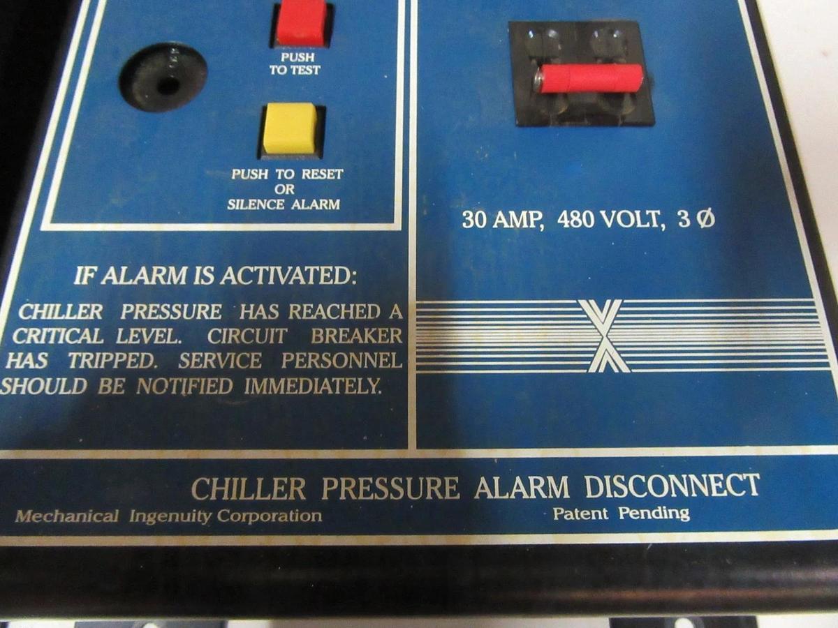 Used MECHANICAL INGENUITY PRELERT & PREVAC CHILLER PRESSURE / LEAK PREVENTION SYSTEM