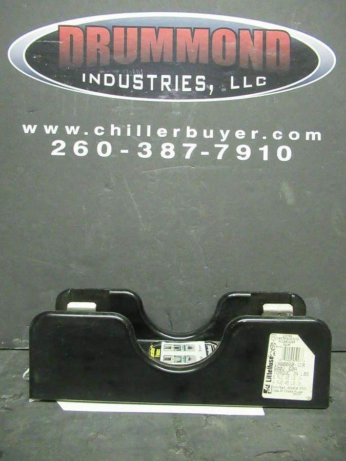 Used LITTELFUSE FUSE LUG SET LR60060-1CR 600 VOLTS 60 AMP **WARRANTY INCLUDED!**
