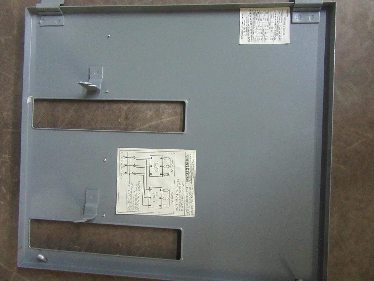 Used SQUARE D TWIN MCC FUSIBLE FEEDER BUCKET 8998-KK-416 SER. B 18" MODEL: 4