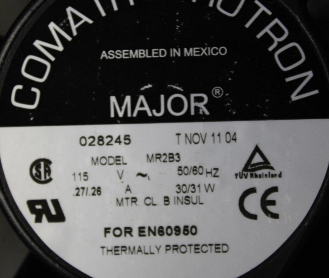 Used COMAIR ROTRON MAJOR COOLING FAN MR2B3 115 VAC 0.27/0.26 AMP 30/31 WATT 50/60 HZ