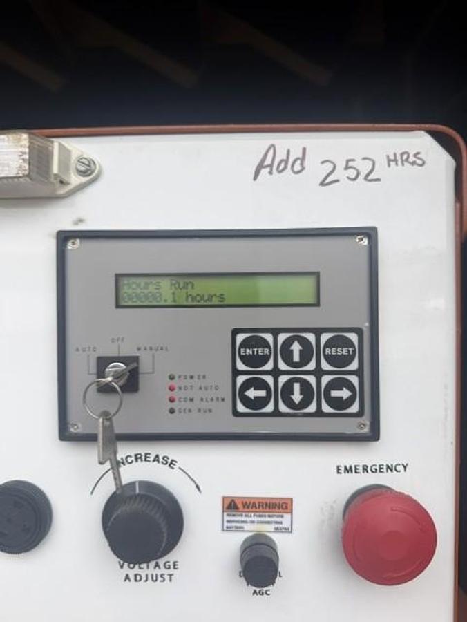 Used 60 KW DIESEL GENERATOR GENERAC 120/240 VOLT ONLY 252 HRS SOUND ENCLOSED VIDEO