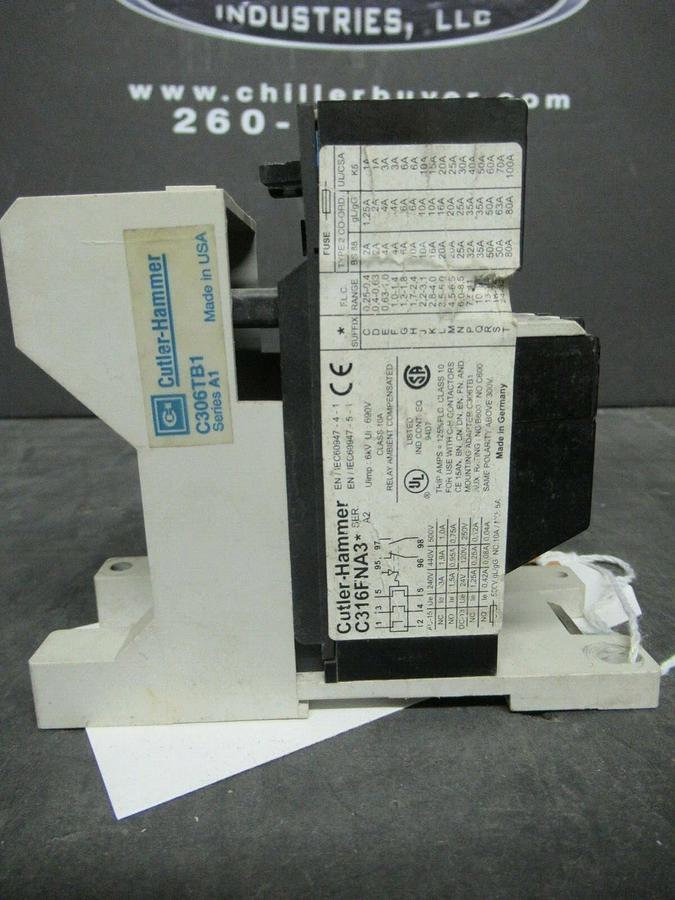 Used CUTLER HAMMER OVERLOAD RELAY C316FNA3* SER. A2 **WARRANTY INCLUDED**
