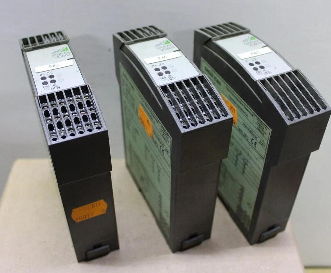 Used (1) SINEAX PROGRAMMABLE TRANSMITTER ALARM VC603 603-122 230 VOLT 20 mA