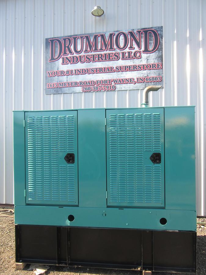 Used 50 KW DIESEL GENERATOR CUMMINS 120/240V B3.9-G4 ENCLOSED RECONNECTABLE VIDEO