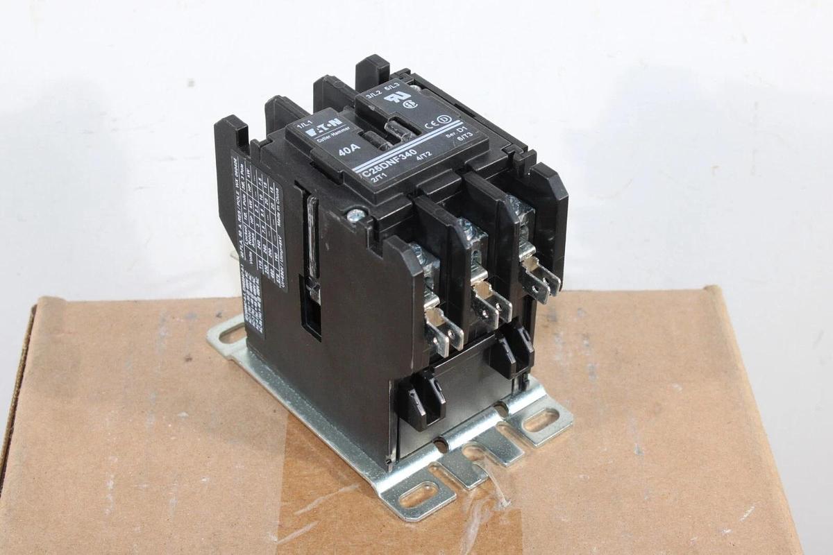 Used EATON CONTACTOR C25DNF340 40 AMP 600 VAC 20 HP 3-POLE **WARRANTY**