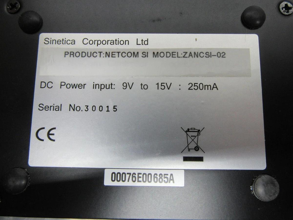 MITSUBISHI SINETICA NETCOM-S ZANCSI-02 9-15 VOLT 250 mA NET CONTROLLER