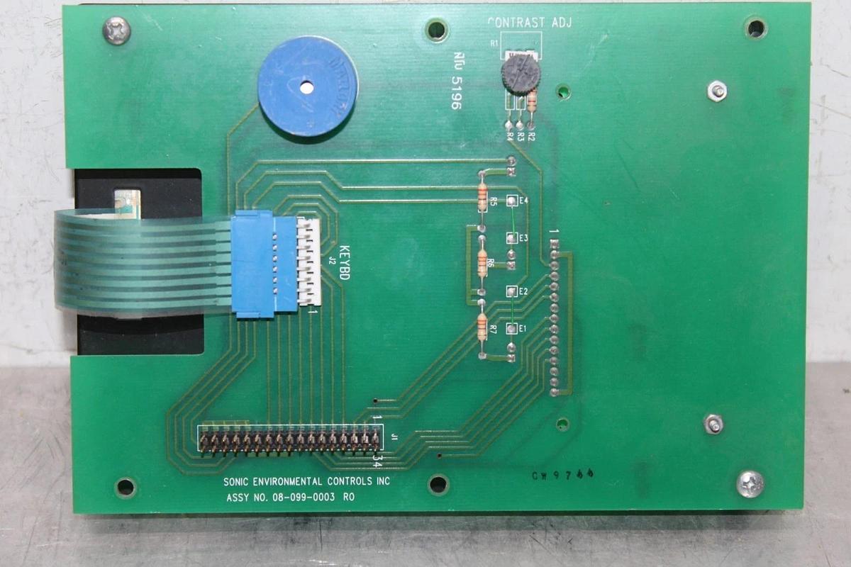 Used SONIC ENVIROMENTAL ENVIRO-PURGE KEYPAD DISPLAY 08-099-0003-R0 **WARRANTY**