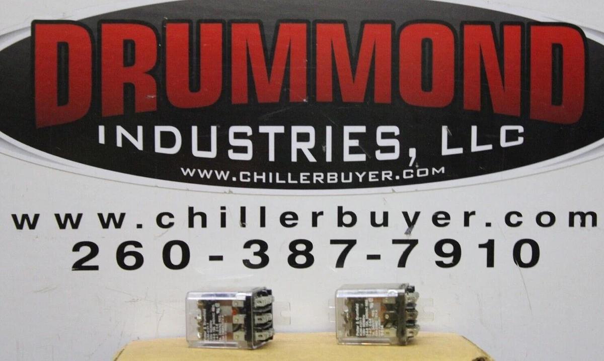 Used LOT OF 2 POTTER & BRUMFIELD RELAY KUM-4121-1 120/240 VOLT 15 AMP 024-23963