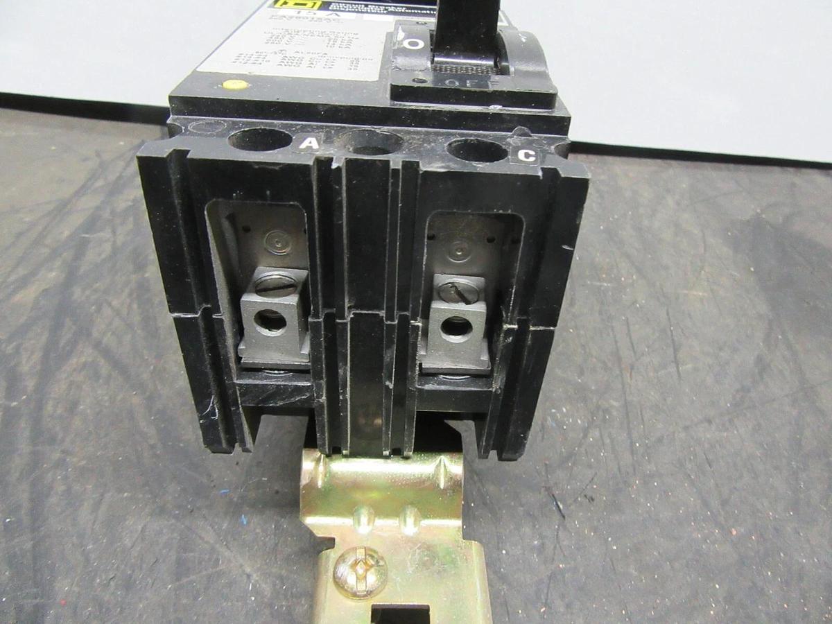 Used SQUARE D I-LINE CIRCUIT BREAKER FA26015AC 2-POLE 15 AMP 600 VAC **WARRANTY**