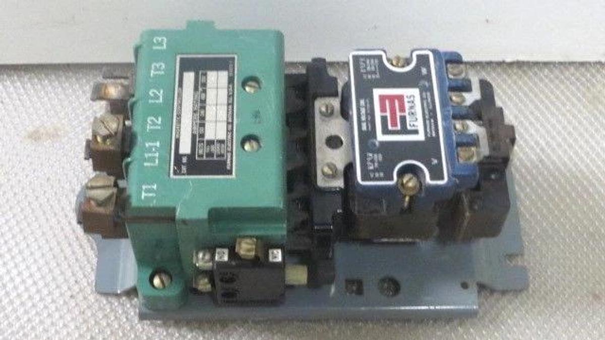 Used FURNAS STARTER SIZE 4 120 AMP 600V W/ DUAL VOLTAGE 120/240 VAC #42HB32AAD8X111