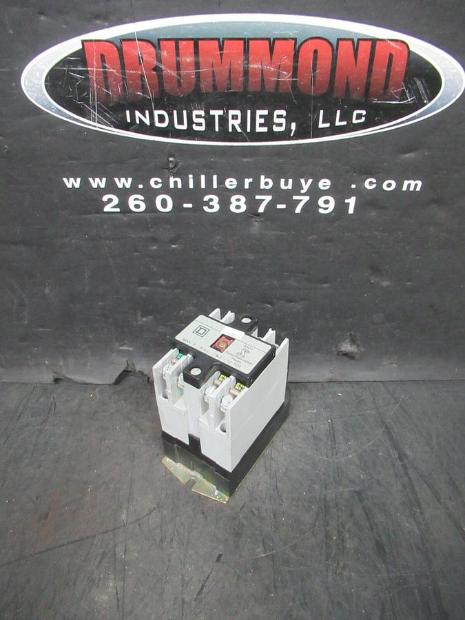 Used SQUARE D INDUSTRIAL CONTROL RELAY 8501X030 SER. A COIL: 110/120 VAC