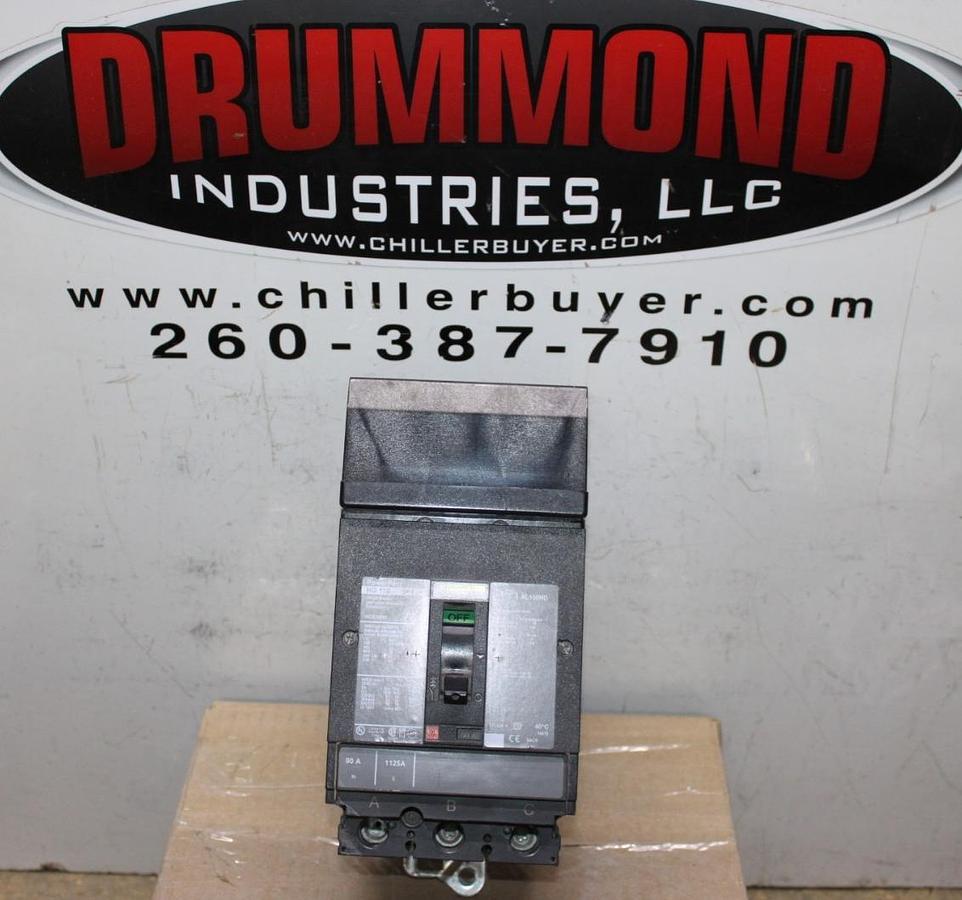 Used SQUARE D POWERPACT I-LINE CIRCUIT BREAKER HGA36090 90 AMP 600 VOLT 3-POLE