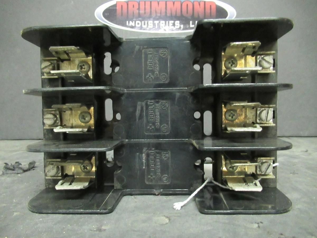 Used GOULD SHAWMUT FUSE HOLDER 60328 FOR 30 AMP 600 V FUSES **WARRANTY**