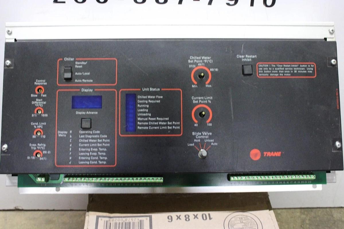 Used TRANE CHILLER CONTROL X13650401-11 REV. E 6400-0302-01 REV. D **WARRANTY**