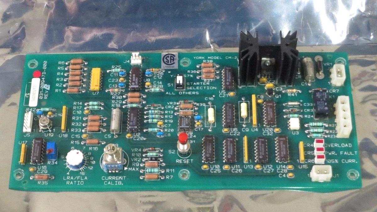 Used YORK CURRENT CONTROL CM-2 CIRCUIT BOARD MODEL 031-00947D-000 REV B **WARRANTY**