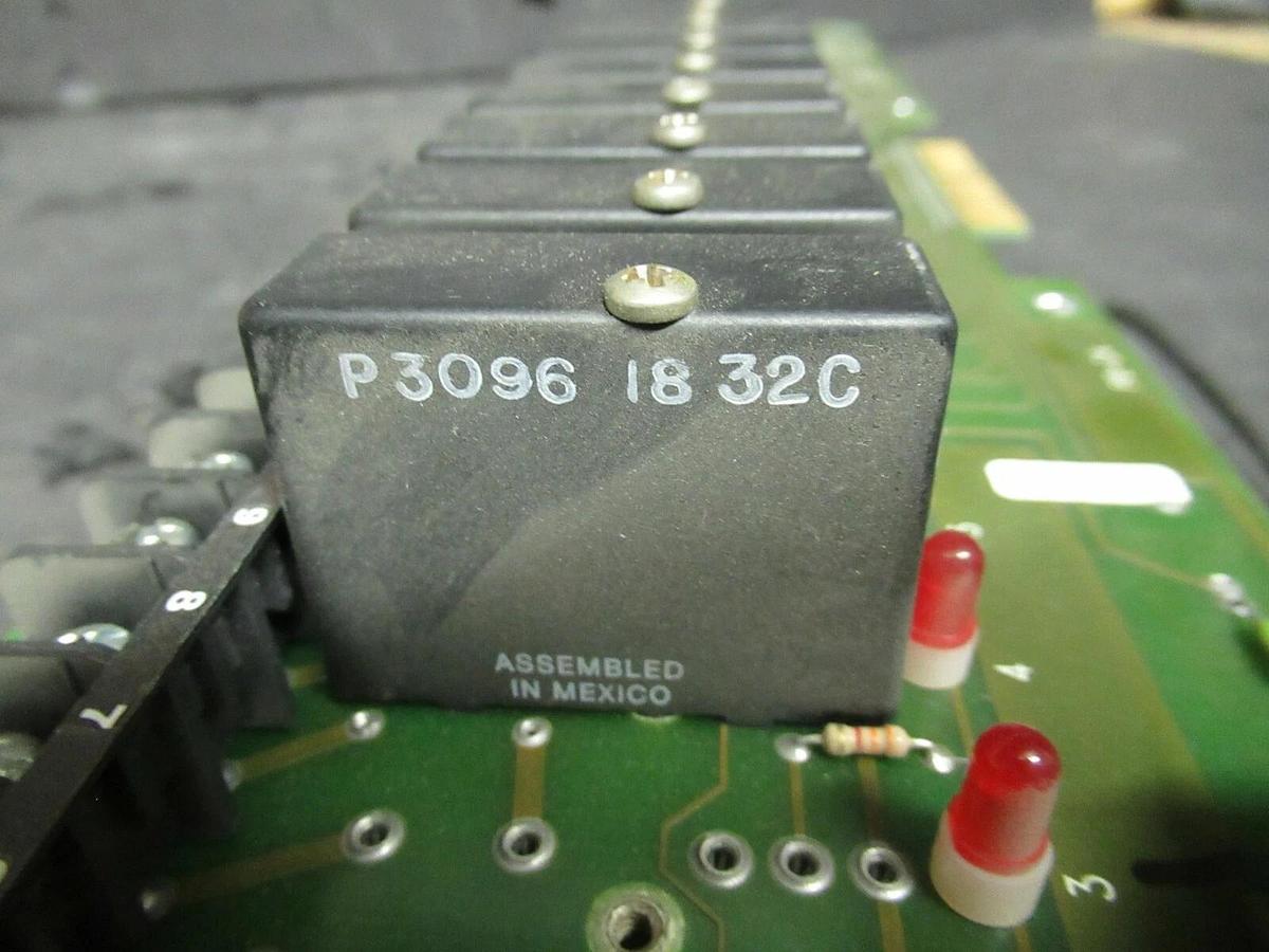 Used CROUZET CORP. 24 SLOT RELAY BOARD 57-105 REV. W PB-24