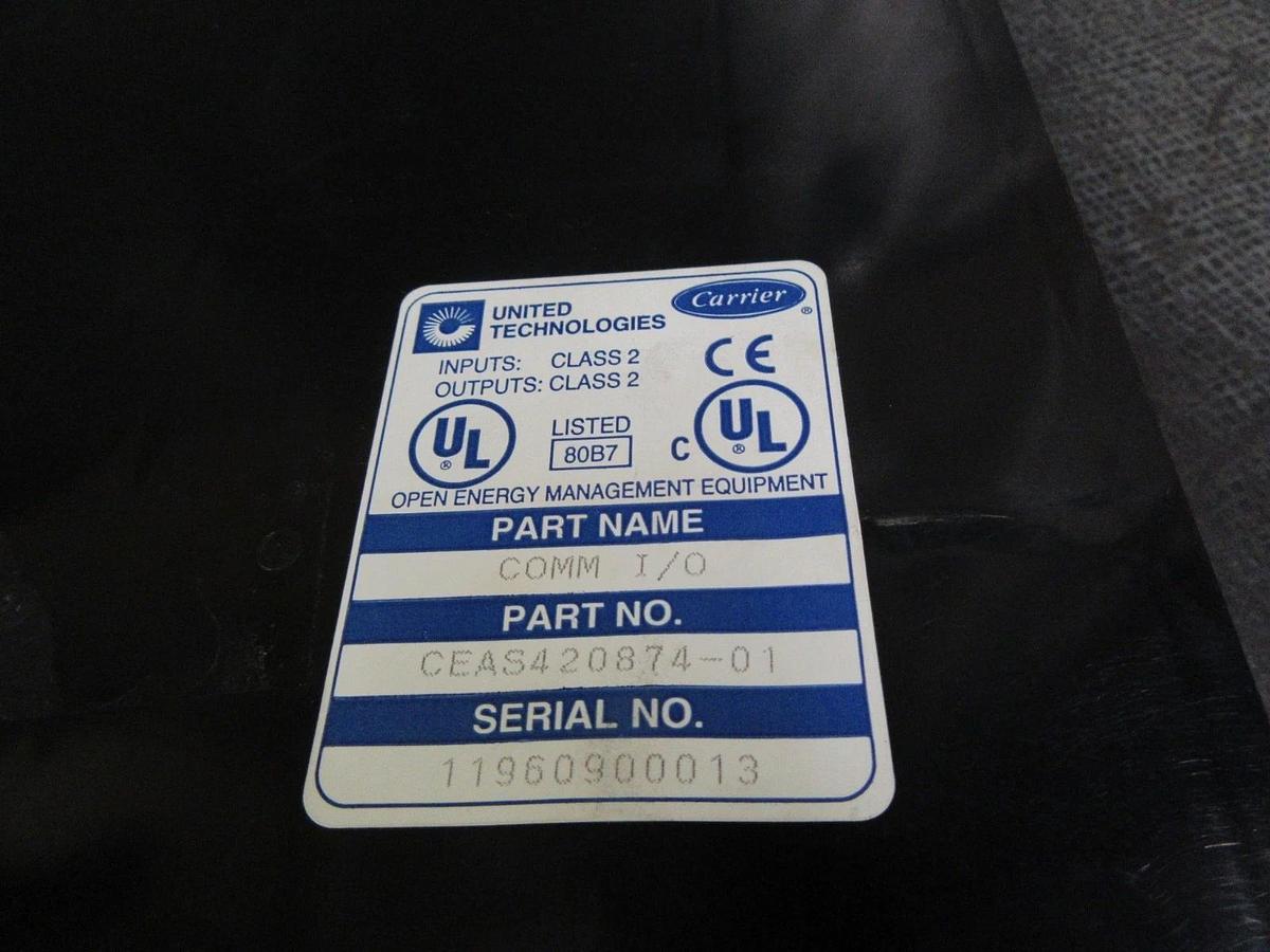 Used UNITED TECHNOLOGY CARRIER COMM I10 MODULE CEAS420874-01 CEFAA121198-04