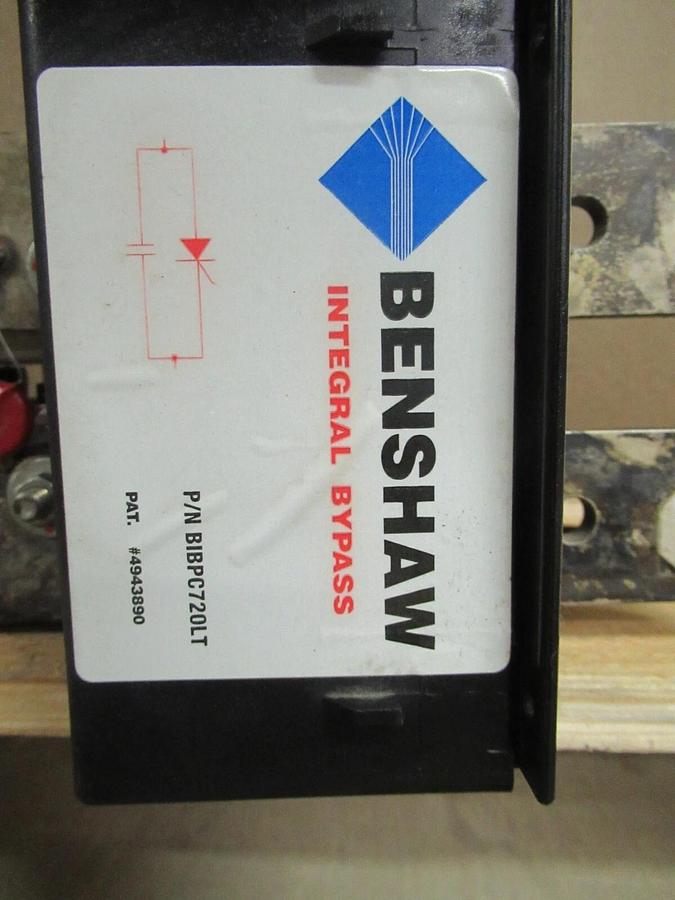 Used BENSHAW BIBPC720LT 460V INTEGRAL BYPASS / CONTACTOR CARRIER 179 AMP NGIDCBRSM6B