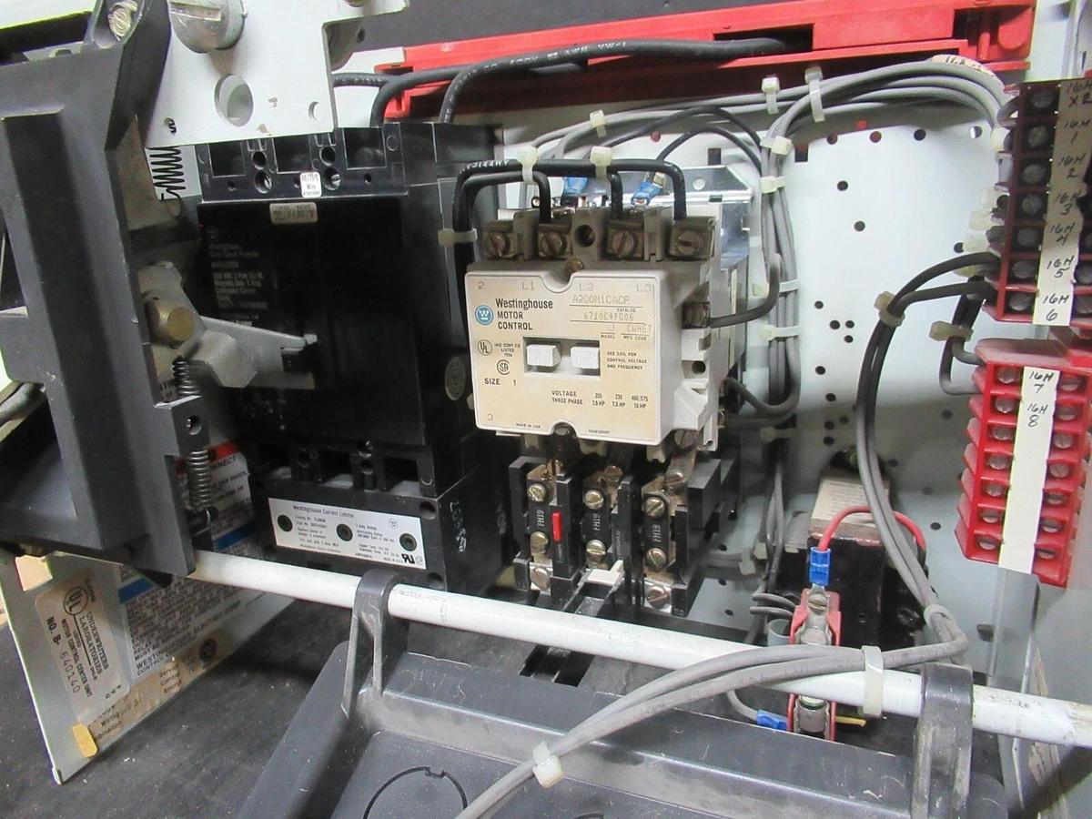Used CUTLER HAMMER MOTOR STARTER CONTROL MODEL: 2100 12" W/ A200M1CACP NEMA SIZE 1