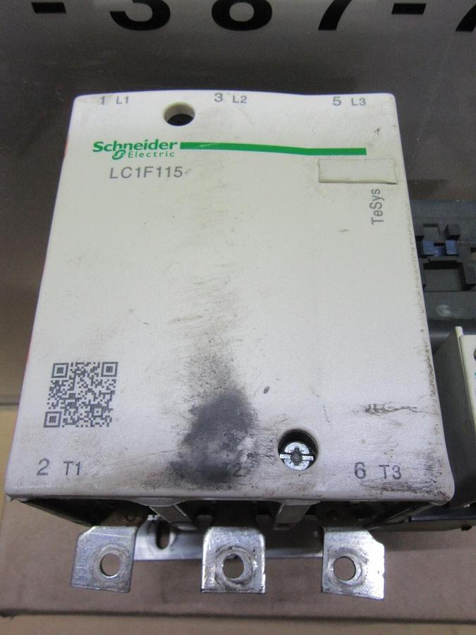Used SCHNEIDER CONTACTOR LC1F115 175 AMP 600 VAC 3-PHASE 100 HP **WARRANTY**