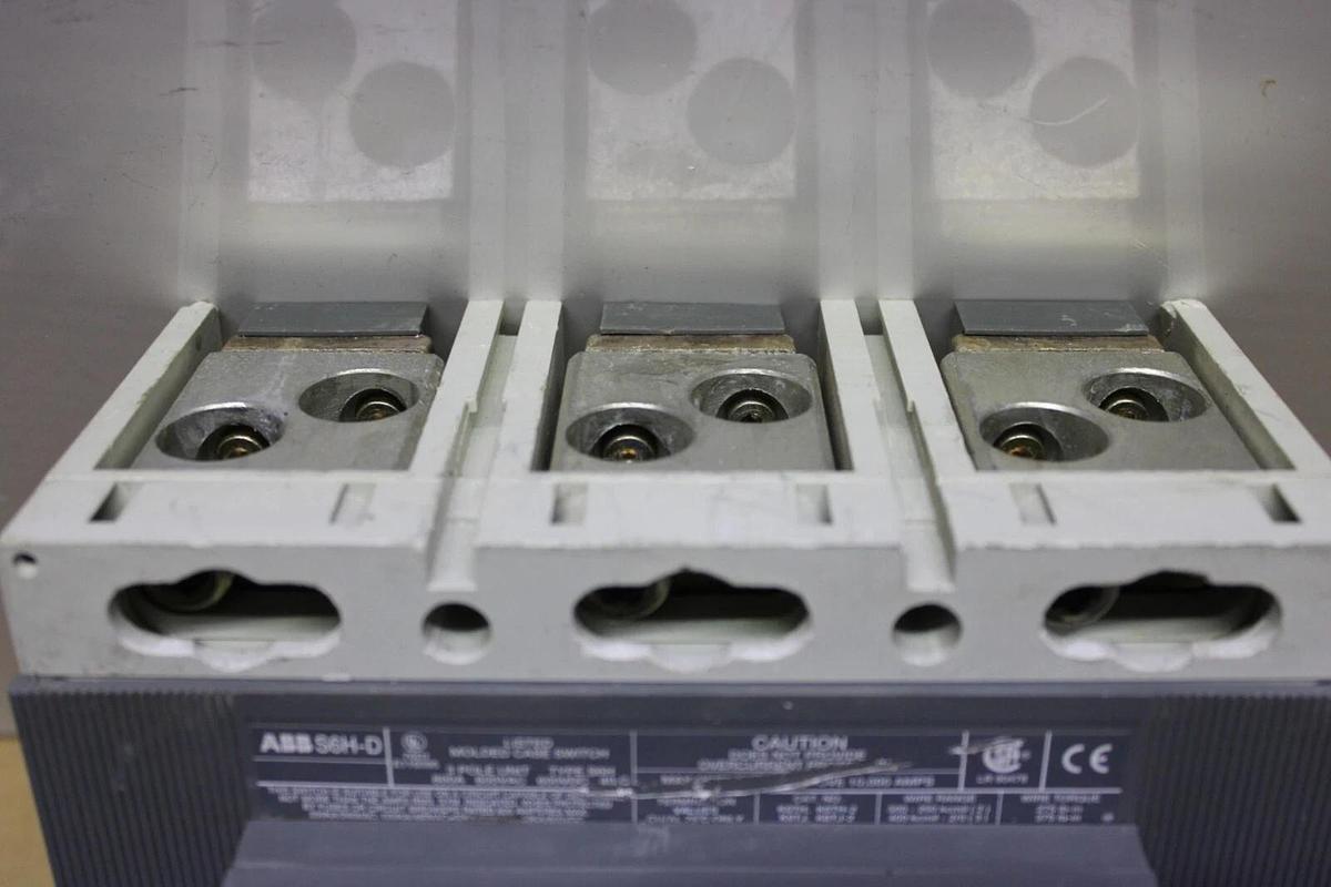 Used ABB MOLDED CASE SWITCH S6H-D 800 AMP 3-POLE 600 VOLT SACE S6 **WARRANTY**