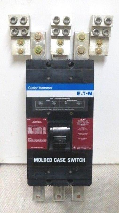 Used CUTLER HAMMER MOLDED CASE SWITCH NS36120YA 1200 AMP 600 VAC 3-POLE NS-Y