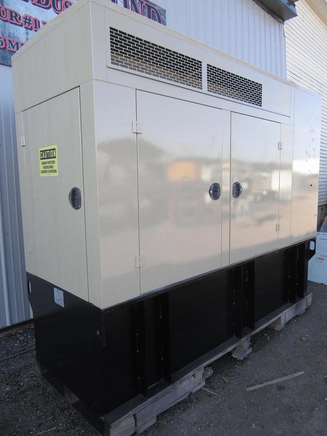 Used 60 KW DIESEL GENERATOR KATOLIGHT 120/240V RE-CONNECTABLE SOUND ENCLOSED 788 HRS