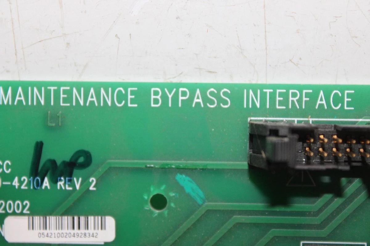 Used APC MAINTENANCE BYPASS INTERFACE CIRCUIT BOARD 640-4210A REV. 2 **WARRANTY**