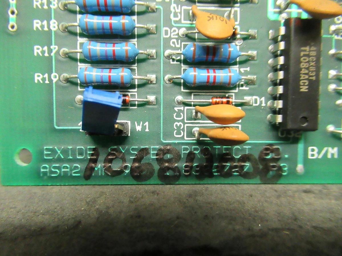 Used EXIDE SYSTEM PROTECT BD ASA2 MK-91 CIRCUIT BOARD 118302727-P3 106812008 CARD
