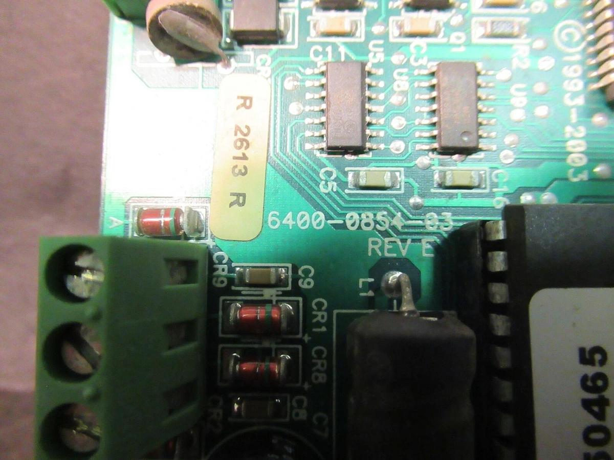 Used TRANE CHILLER CONTROL CIRCUIT BOARD X13650465 6400-0855-02 6400-0854-03 REV E