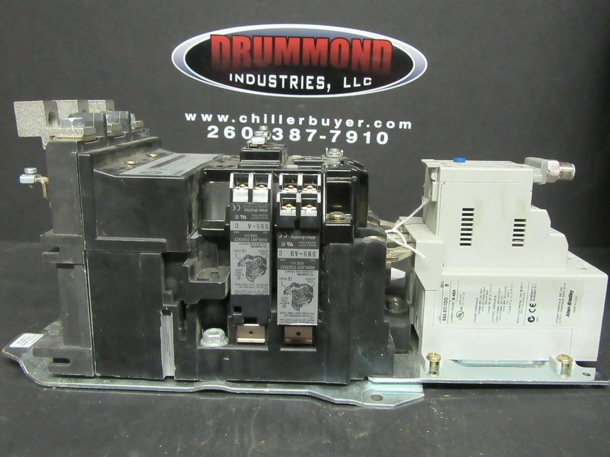 Used ALLEN BRADLEY STARTER 509-DOD-EC1D SER. A NEMA: 3 50 HP 600 VAC W/ 592-EC1DD