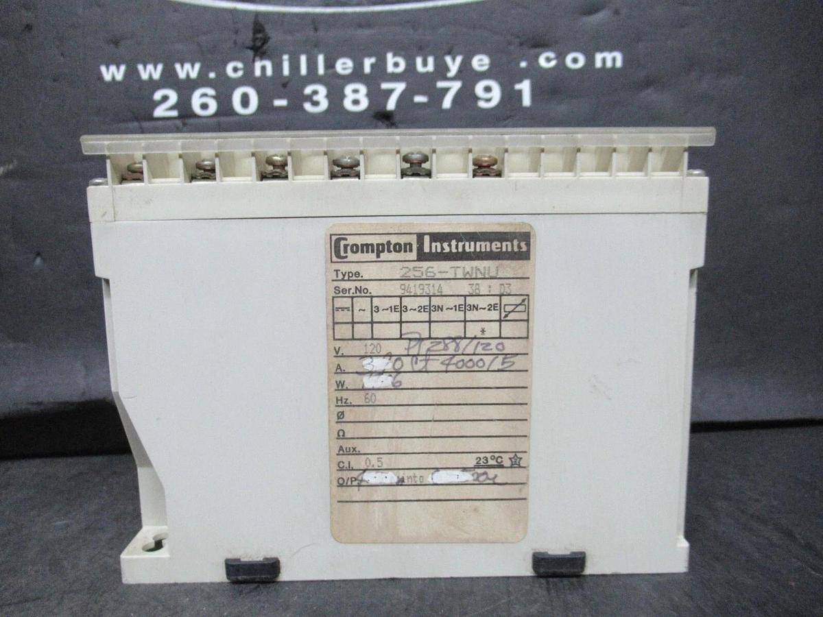 Used CROMPTON POWER TRANSDUCER 256-TWNU 120 VOLT 3.7 AMP 60 HZ **WARRANTY INCLUDED**
