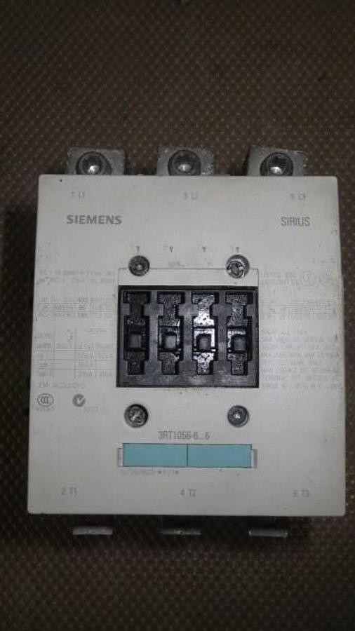 Used SIEMENS SIRIUS CONTACTOR -215 AMP 3 PHASE 127V COIL MODEL 3RT1056-6