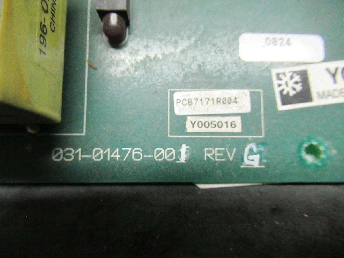 Used YORK VSD/VFD GATE CONTROL BOARD 031-01476-001 REV. G