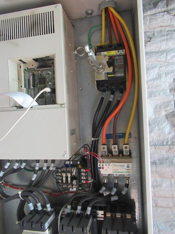 Used YASKAWA AC DRIVE E7BVB096Y 480 VOLT 65 KVA 106.6 AMP 3-PHASE BYPASS **WARRANTY**