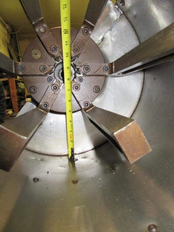 Used 3/4" THROUGH HOLE 8" SWING LATHE CUSTOM AIR FEED 6 JAW UNIVERSAL CHUCK 3/4 HP