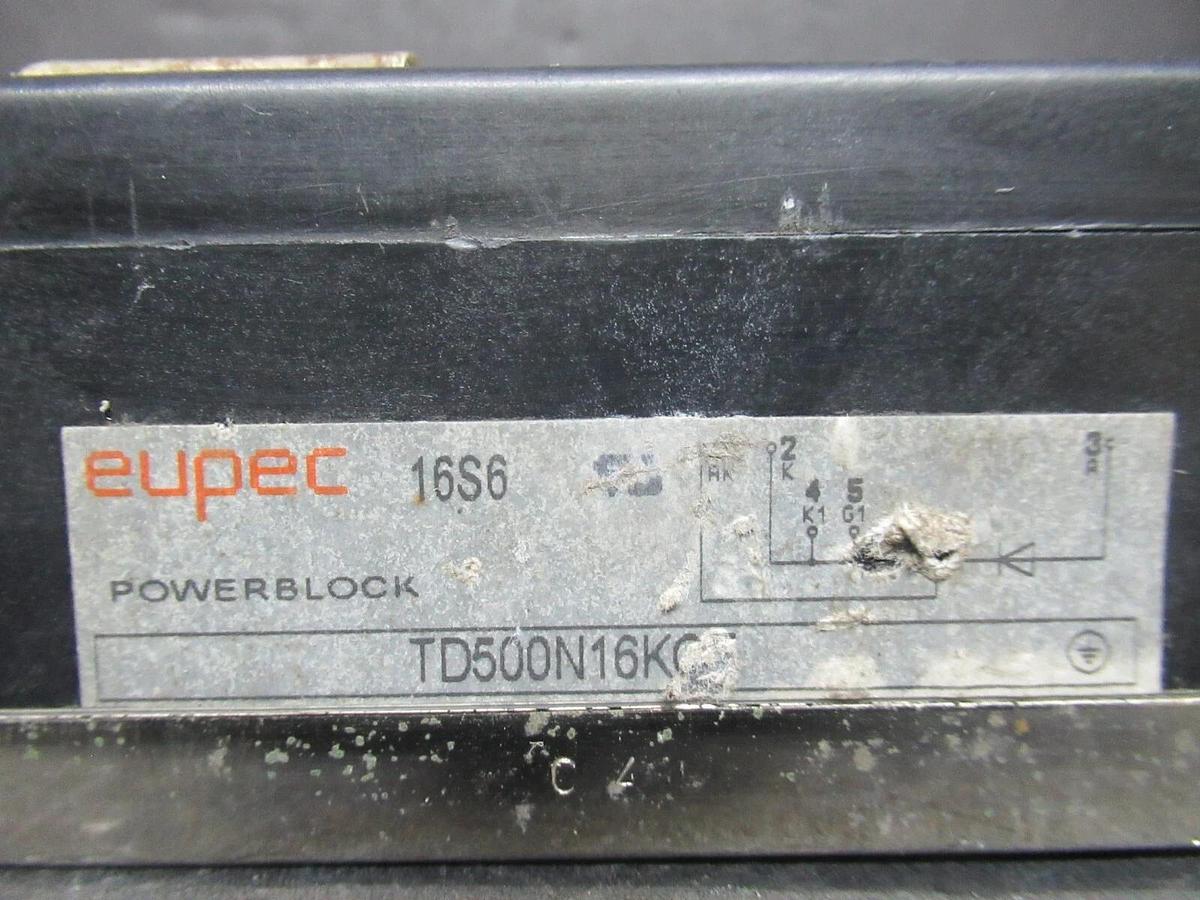 Used EUPEC 16S6 POWERBLOCK IGBT POWER MODULE TD500N16KOF *WARRANTY INCLUDED*