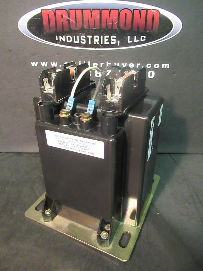 Used INSTRUMENT POTENTIAL TRANSFORMER 450-480CC RATIO 4:1 480 VAC 50/60 HZ 750 VA