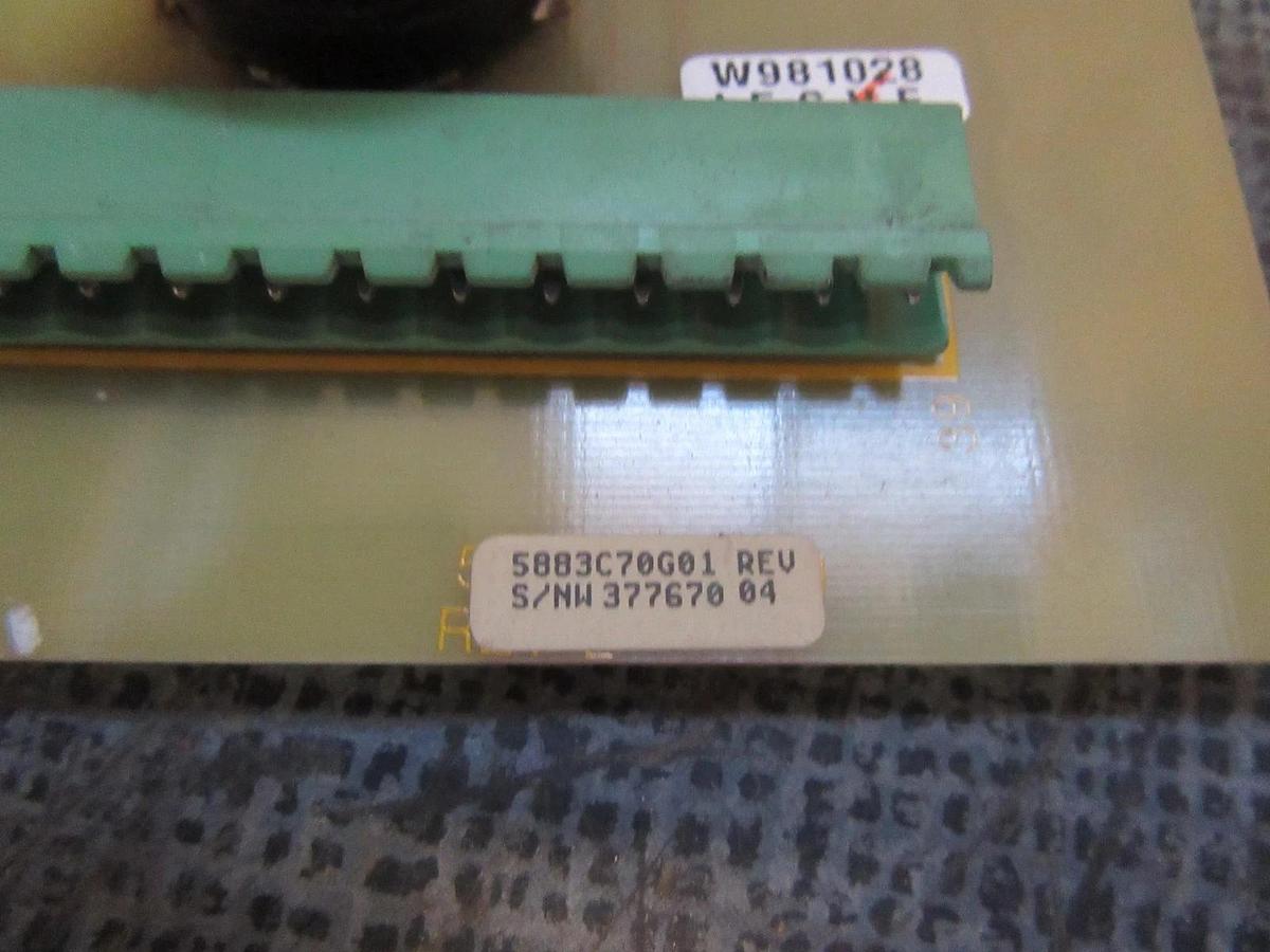 Used MEGATRONICS AMPHENOL CONNECTOR RELAY BOARD 5883C70G01 / 5883C86H01 **WARRANTY**