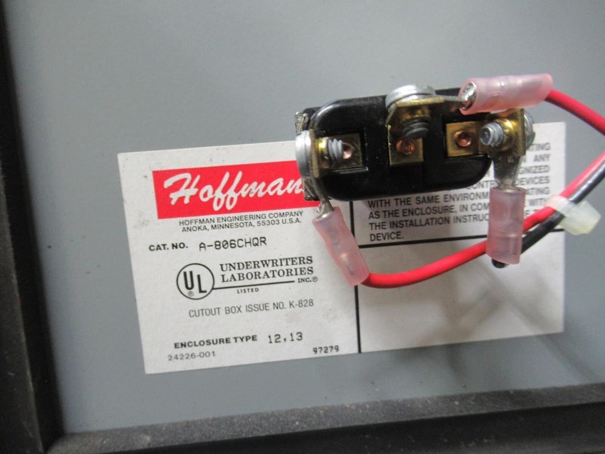 Used YORK PRESSURE-PAK SWITCH ENCLOSURE: A-806CHQR NEMA 12/13 5 PSI **WARRANTY**