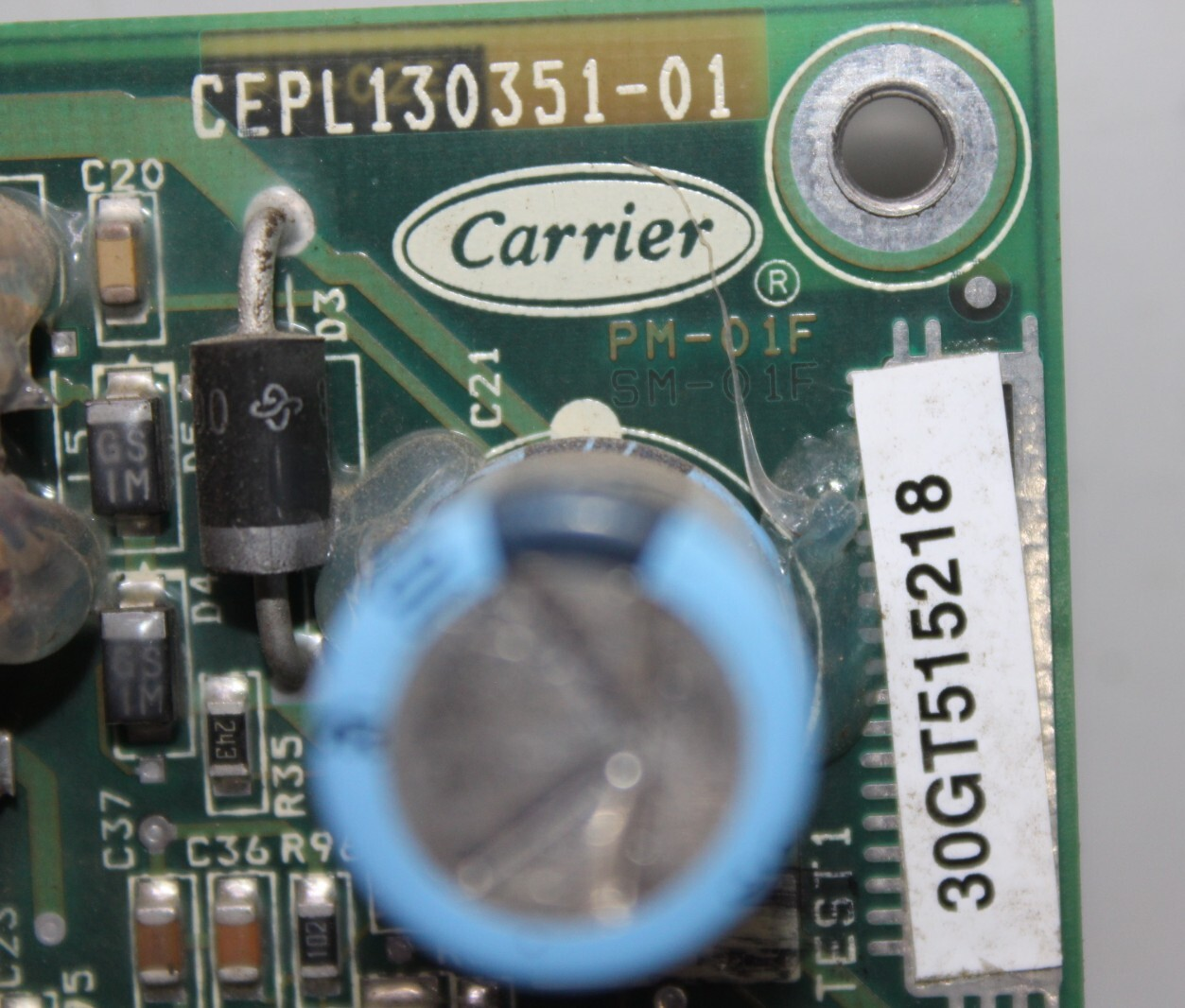 Used CARRIER CONTROL CIRCUIT BOARD CEPL130351-01 CEBD430351-06A 30GT515218