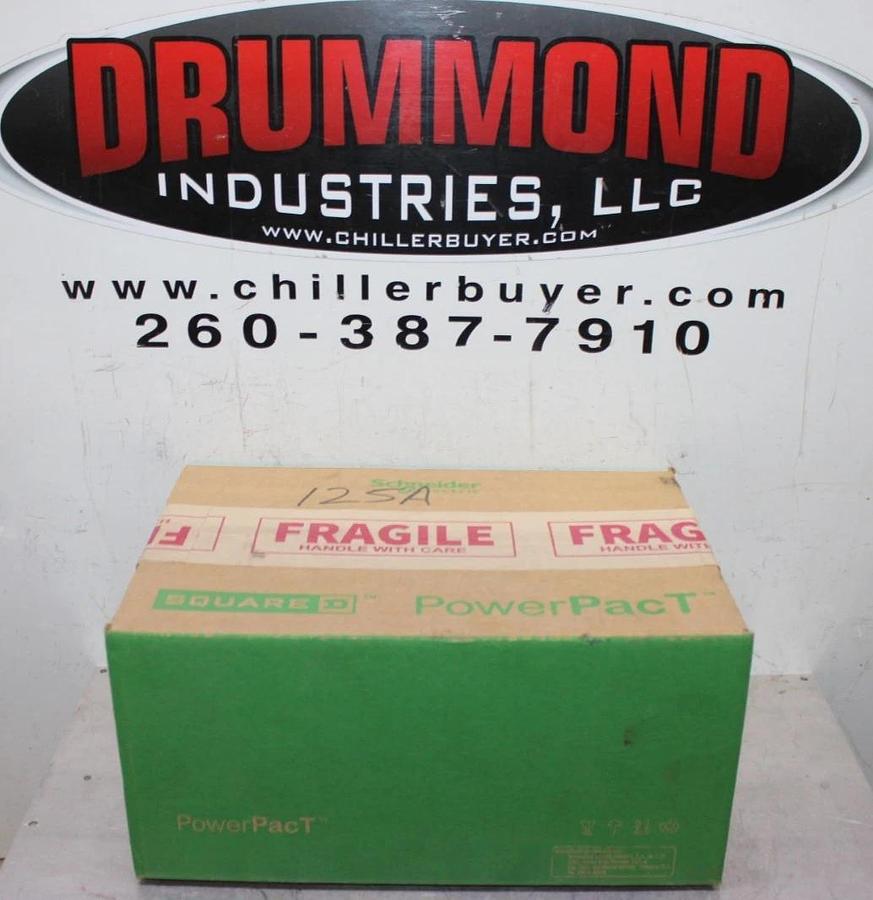 NIB SQUARE D POWERPACT I-LINE CIRCUIT BREAKER BGA36125 125 AMP 3-POLE 600 VAC