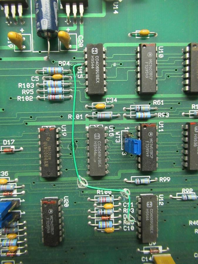 Used EXIDE EE OUTPUT CONTROL BD A13A20 CIRCUIT BOARD 118302792 REV A 101072977 REV B