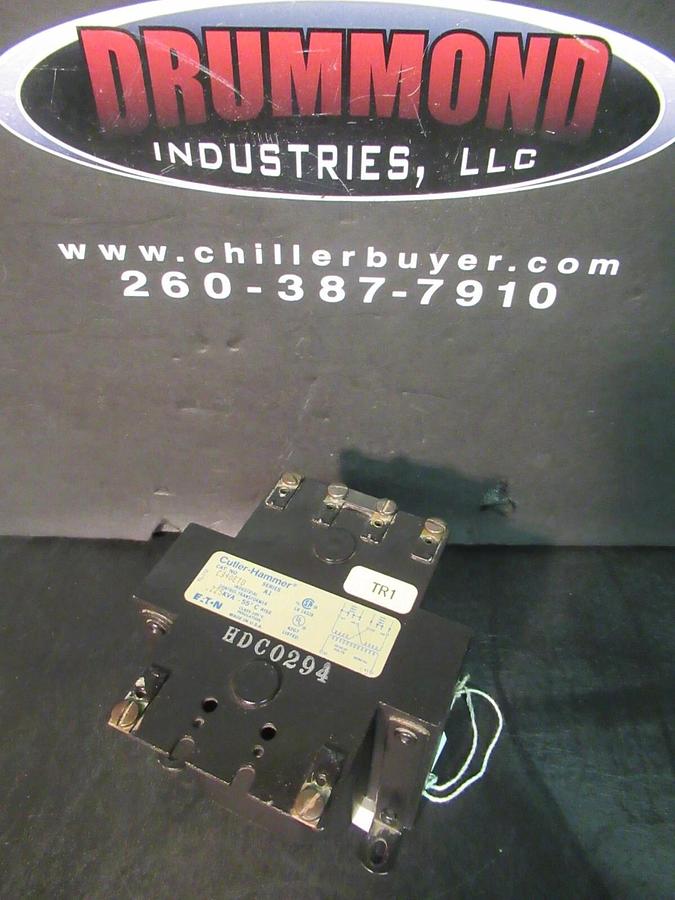 Used 0.225 KVA (225 VA) CUTLER HAMMER TRANSFORMER C340ET0 SER. A1 240/480 VAC