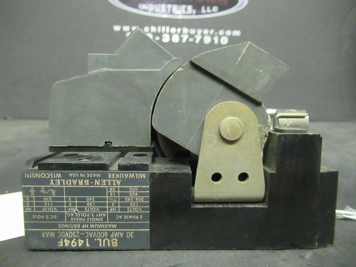 Used ALLEN BRADLEY DISCONNECT SWITCH BUL. 1494F 600 VAC 30 AMP 20 HP