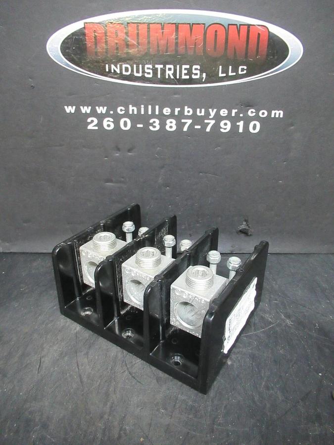 Used MARATHON DISTRIBUTION BLOCK 4443569-5 600 VAC 380 AMP **WARRANTY INCLUDED**