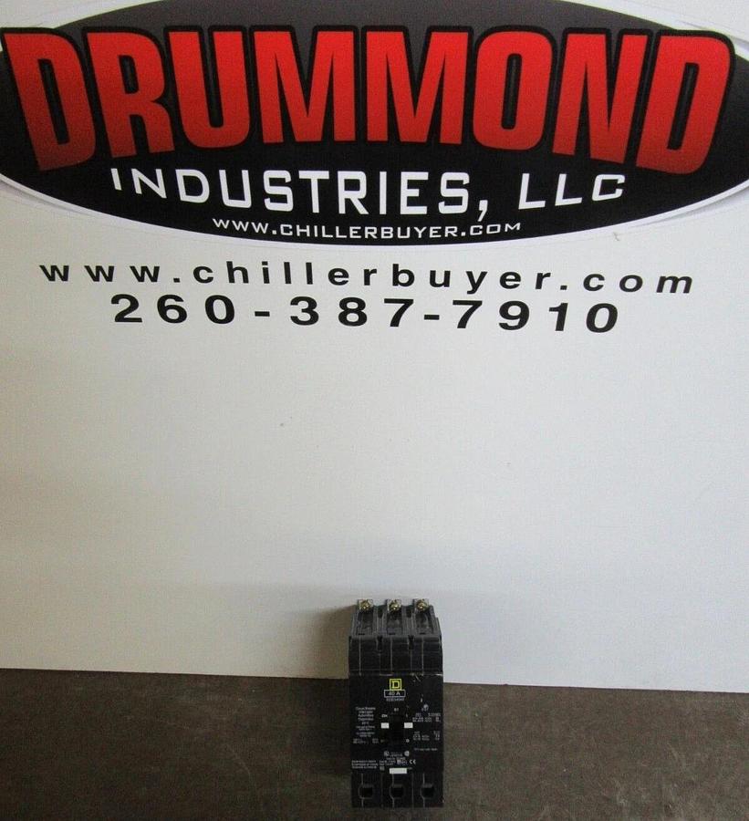 Used SQUARE D CIRCUIT BREAKER EDB34040 40 AMP 480/277 VAC 3-POLE **WARRANTY**